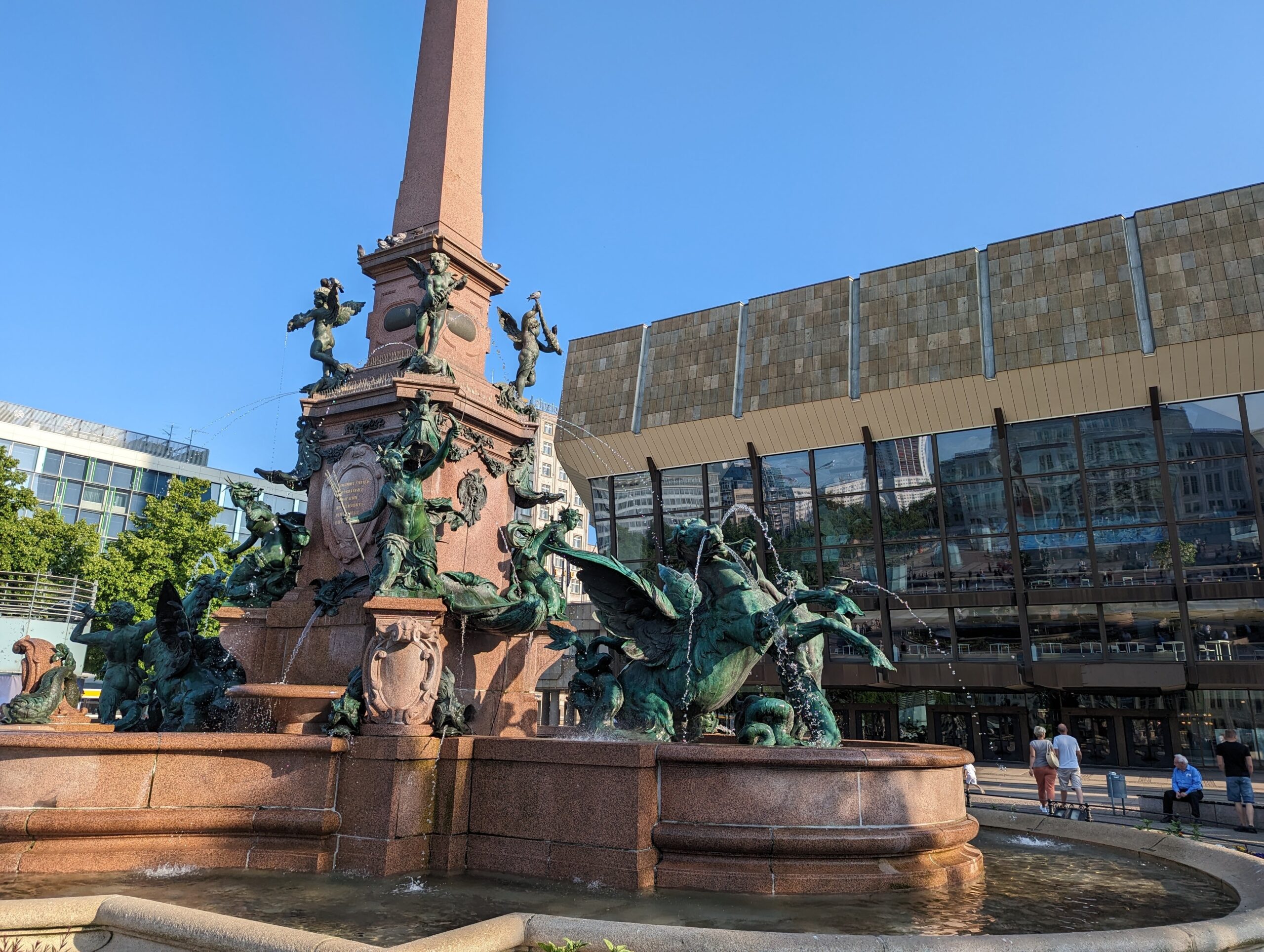 Abendliches Sightseeing in Leipzig