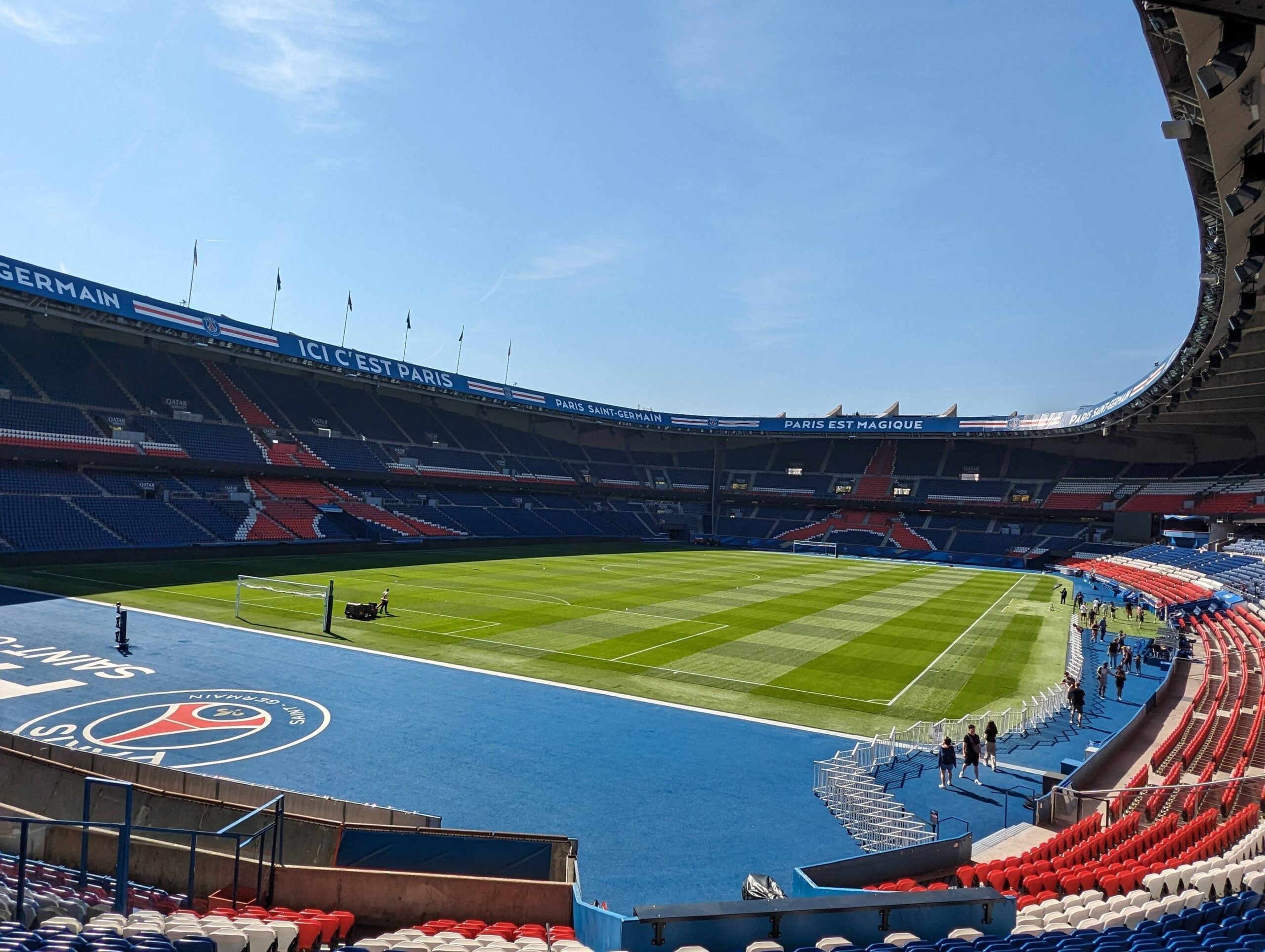 Pokale, Parc des Princes, Parisabreise, Pulsfrequenzerhöhung